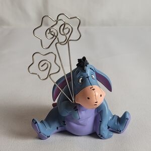 Disney Winnie the Pooh EEYORE Photo Holder for 3 Flower Clip Photos
